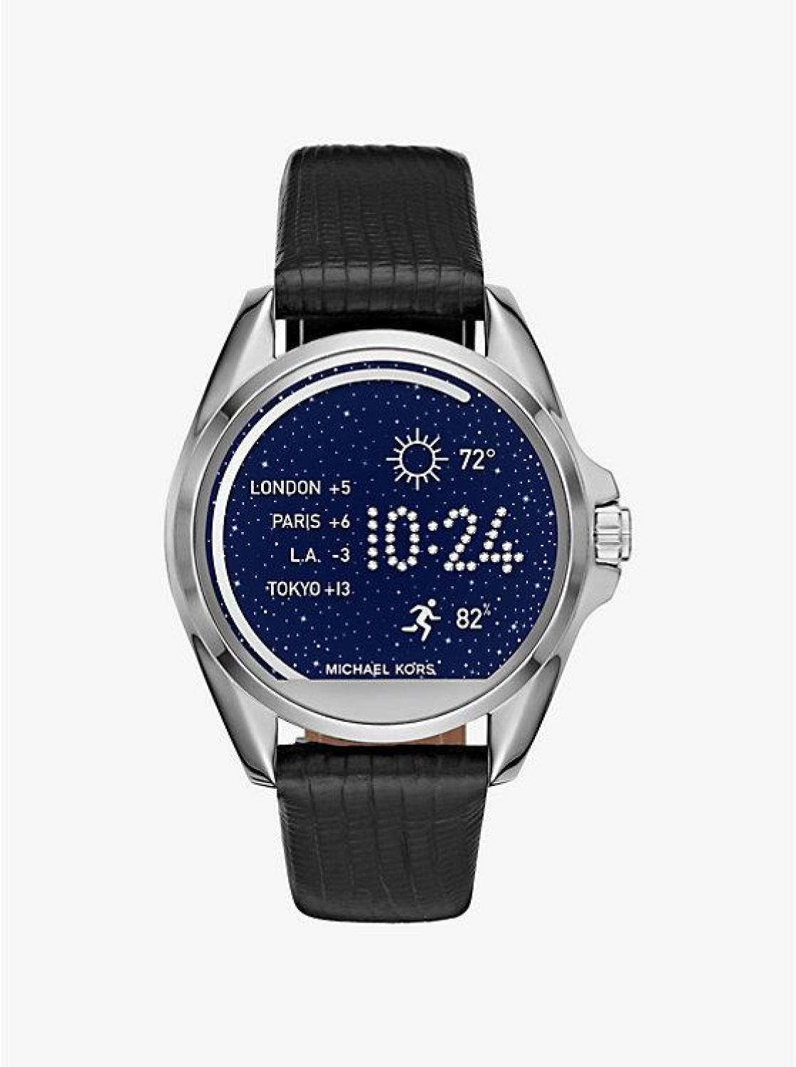 Bradshaw Embossed-Leather Smartwatch Strap