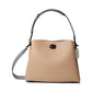 Color-Block Leather Willow Shoulder Bag