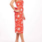 Vendome Dress In Scarlet Bloom