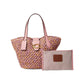 Small Popcorn Texture Straw Tote