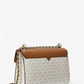 Rose Medium Logo and Faux Leather Shoulder Bag
