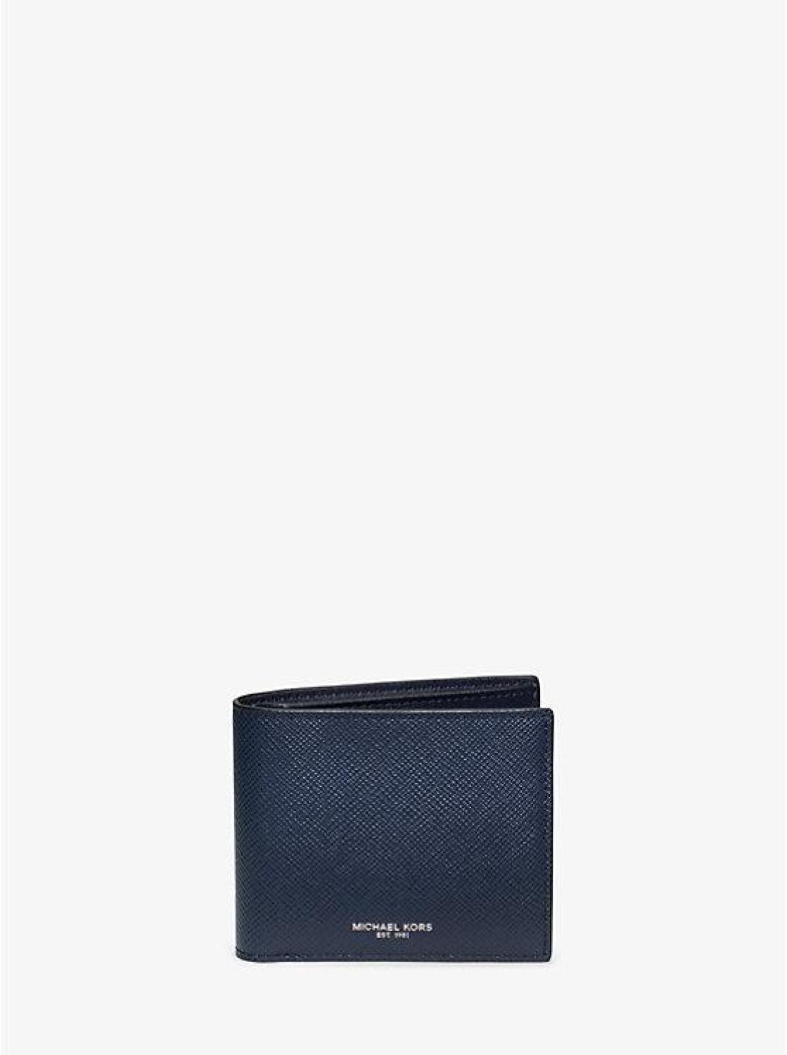 Harrison Crossgrain Leather Billfold Wallet With Passcase