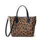 Bleecker Modern Leopard Printed PVC Medium Crossbody Tote