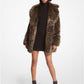 Tiger Print Faux Fur Coat