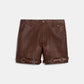 Coach Outlet Distressed Leather Shorts