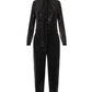 Michael Michael Kors Tied Neck All-Over Sequins Jumpsuit
