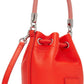 Orange 'The Leather Mini Bucket' Bag