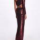 Side Cut-out Metallic Gown