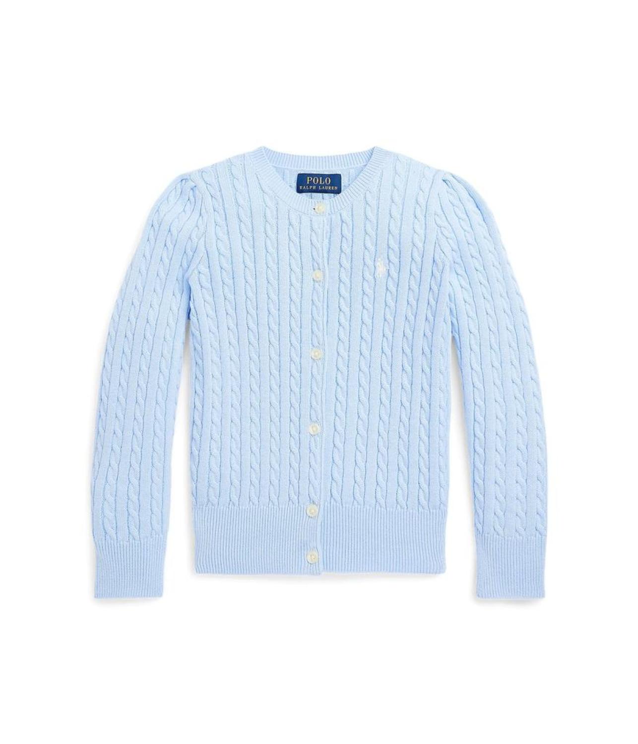Mini-Cable Cotton Cardigan (Little Kids)