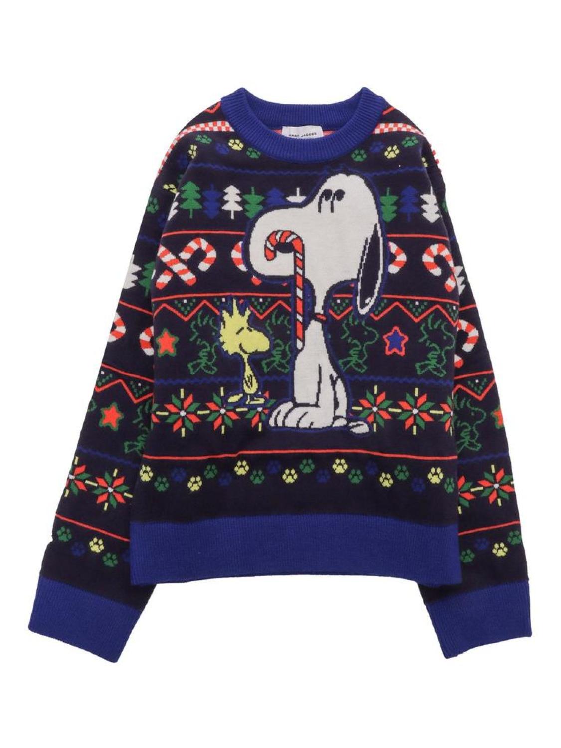 The Marc Jacobs Kids Snoopy Graphic Intarsia Sweater