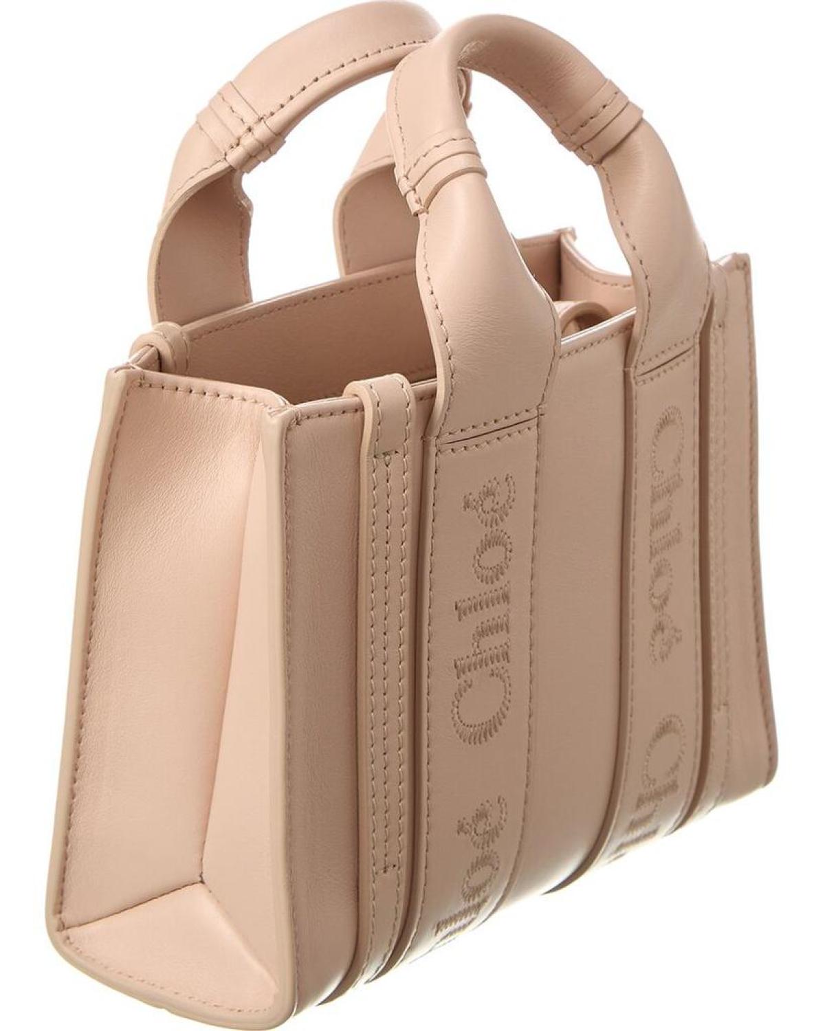 Chloé Woody Mini Leather Tote
