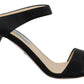 Prada Leather Sandals Stiletto Heels Open Toe Women's Shoes