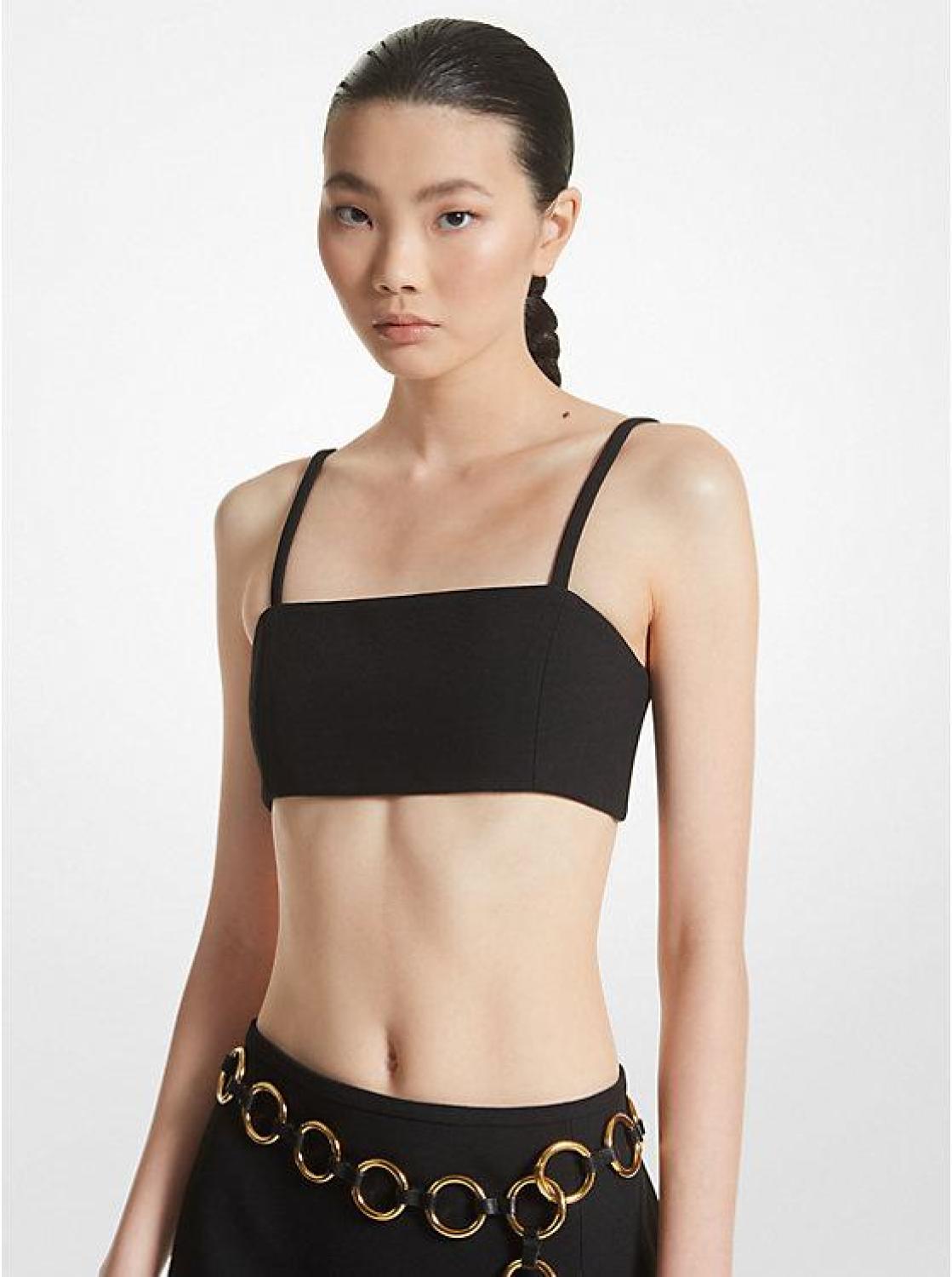 Double Crepe Sablé Bra Top