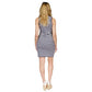 MICHAEL Women's Striped Snap-Around Mini Dress