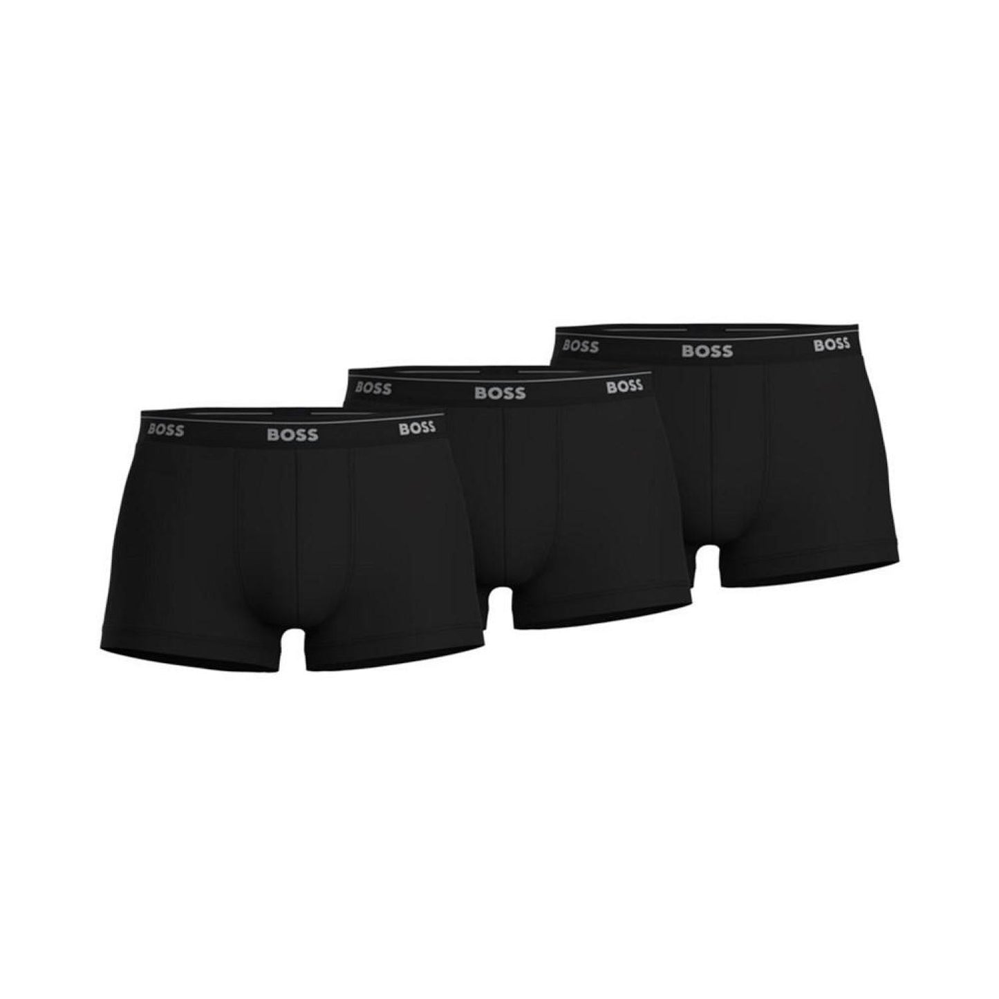 Men's Classic 3-Pk. Tipped Logo Waistband Cotton Trunks