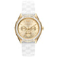 Women's Jessa Multifunction White Silicone Watch 40mm