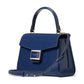 Katy Shiny Textured Leather Top Handle