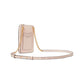 Morgan Color-Blocked Saffiano Leather North/South Phone Crossbody