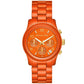Women's Limited Edition Runway Chronograph Spiced Coral Stainless Steel Watch 38mm