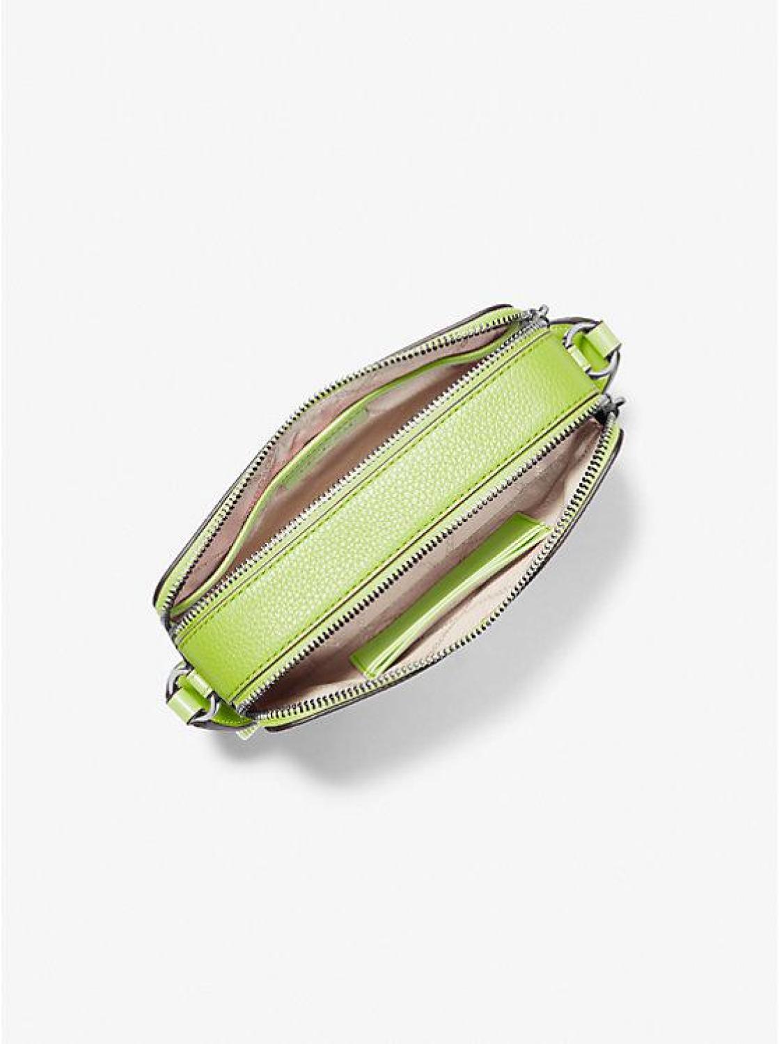 Jet Set Small Pebbled Leather Double-Zip Camera Bag