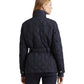 Diamond-Quilted Down Coat