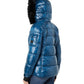 Short Puffer with Faux Fur Trim Hood Jacket M425739QZ