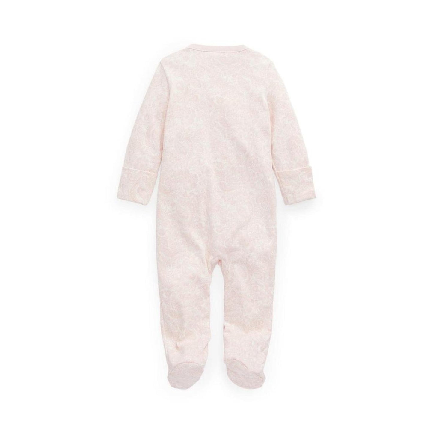 Paisley Cotton Interlock Footed Coverall (Infant)