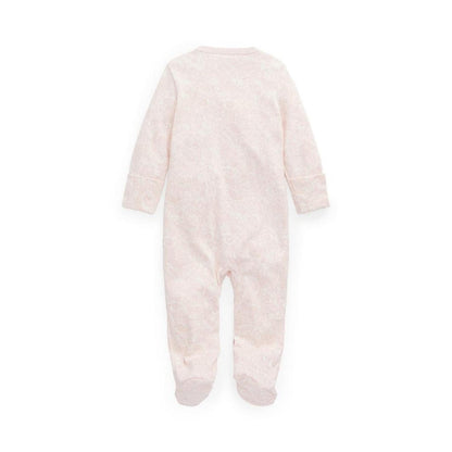 Paisley Cotton Interlock Footed Coverall (Infant)