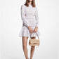 Cotton Eyelet Cutout Mini Dress