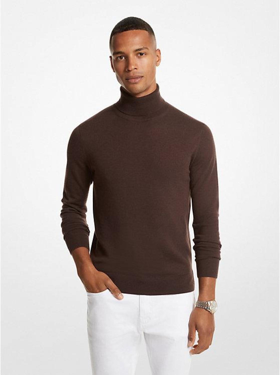 Merino Wool Turtleneck Sweater