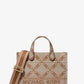 Gigi Small Empire Logo Jacquard Messenger Bag