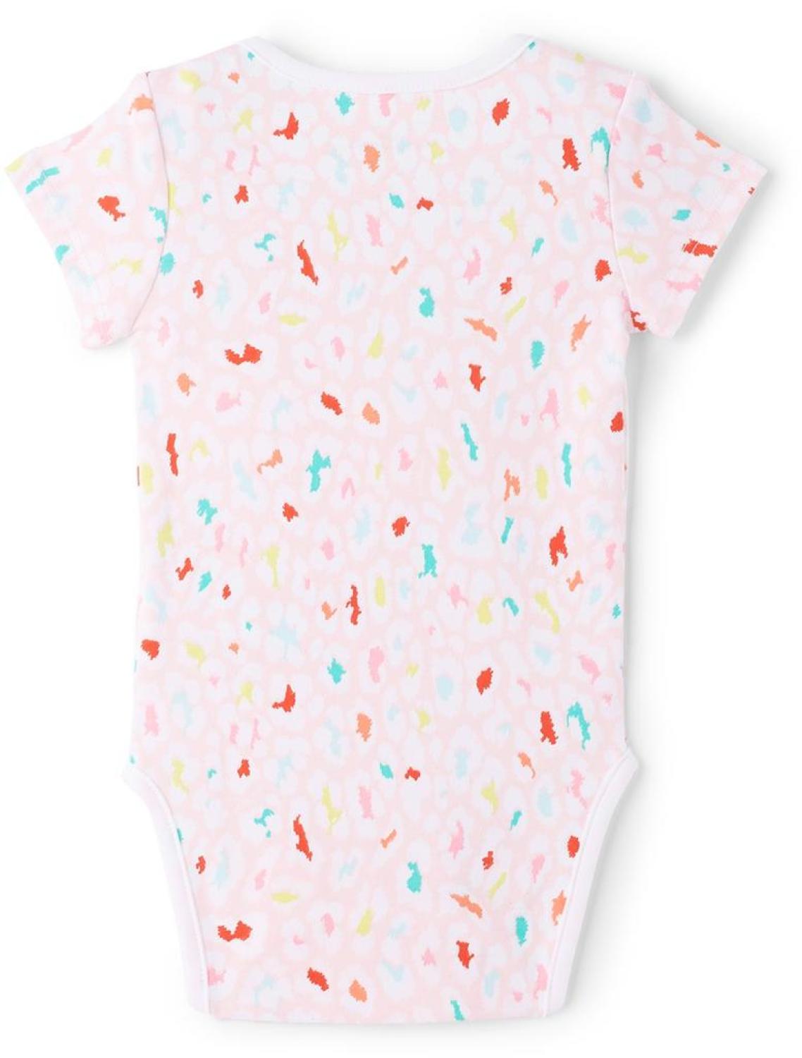 Baby Pink Leopard Bodysuit & Beanie Set