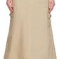 Beige 'The Cargo' Midi Skirt