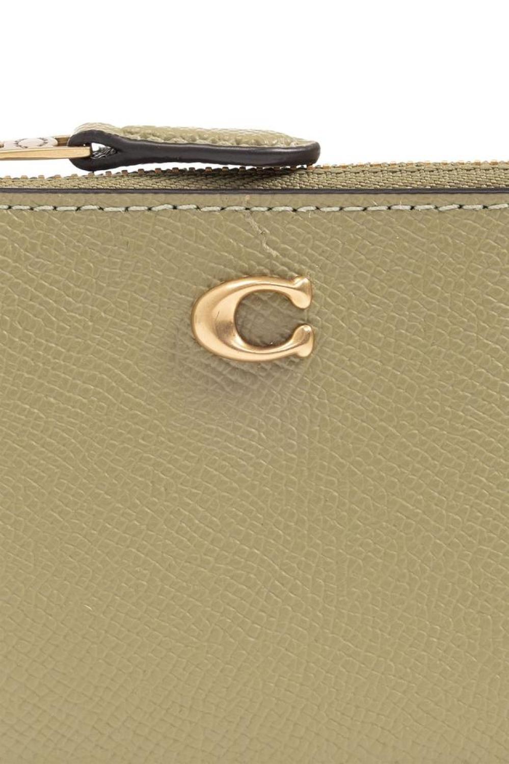 Coach Logo Plaque Mini Card Case