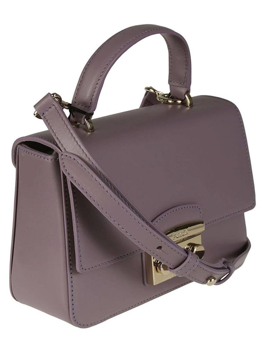 Furla Metropolis Push-Lock Detailed Mini Top Handle Bag