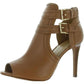 Blaze Womens Open Toe Booties