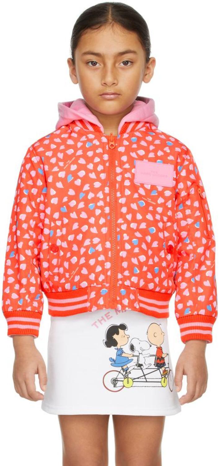 Kids Reversible Pink & Red 'The Teddy' Jacket