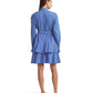 Striped Broadcloth Tiered Shirtdress