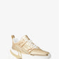 Nick Metallic Leather Trainer