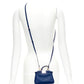 FENDI Micro Peekaboo blue leather gold hardware crossbody bag