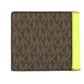 Michael Kors Cooper  Neon Signature Leather Graphic Logo Billfold Women's Wallet