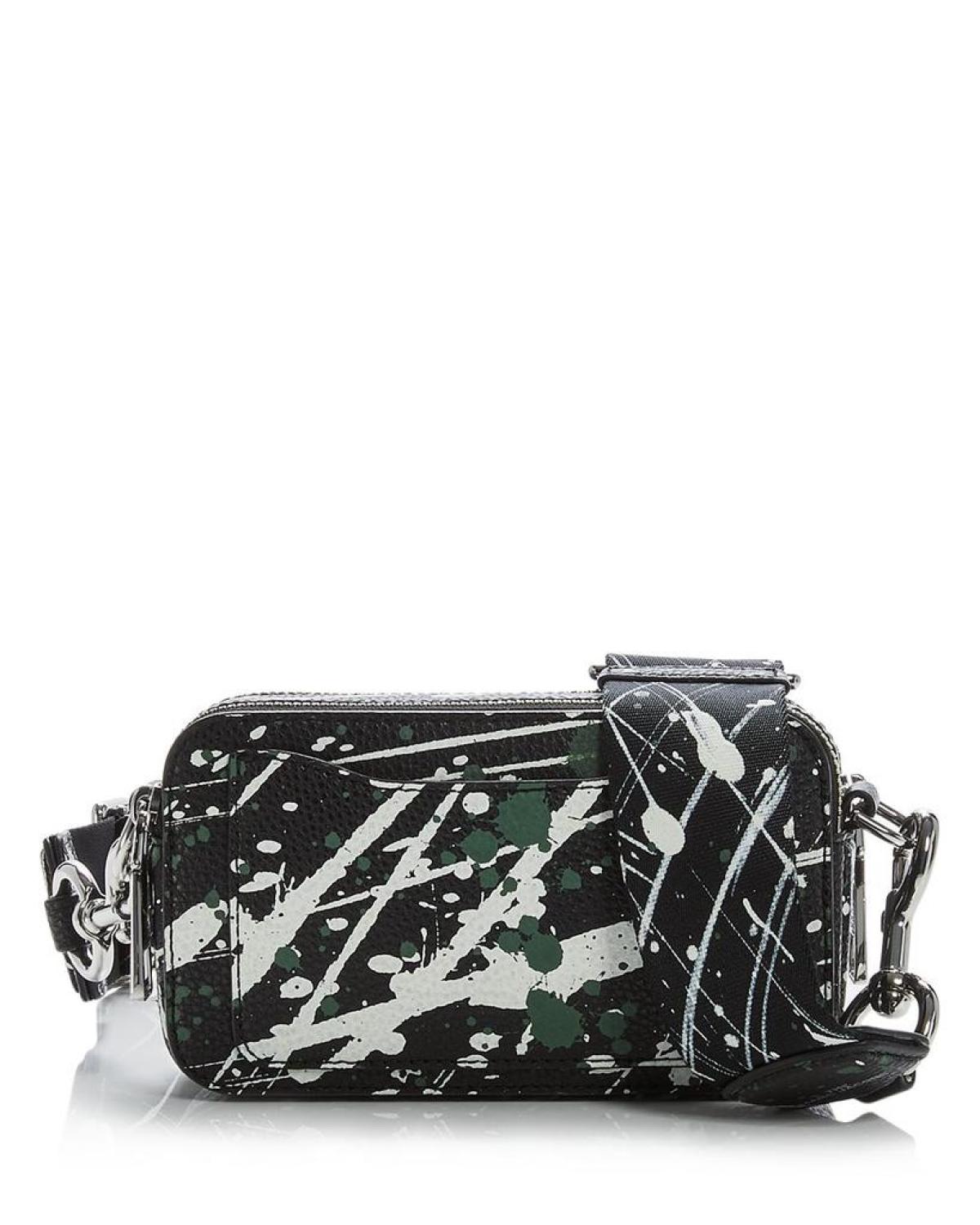 Snapshot Coated Leather Crossbody