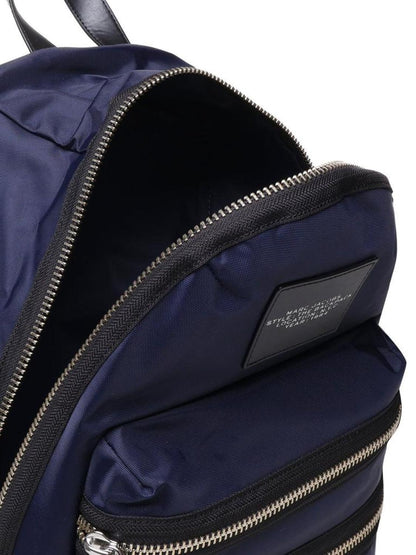 Marc Jacobs The Biker Logo-Patch Zipped Large Backpack