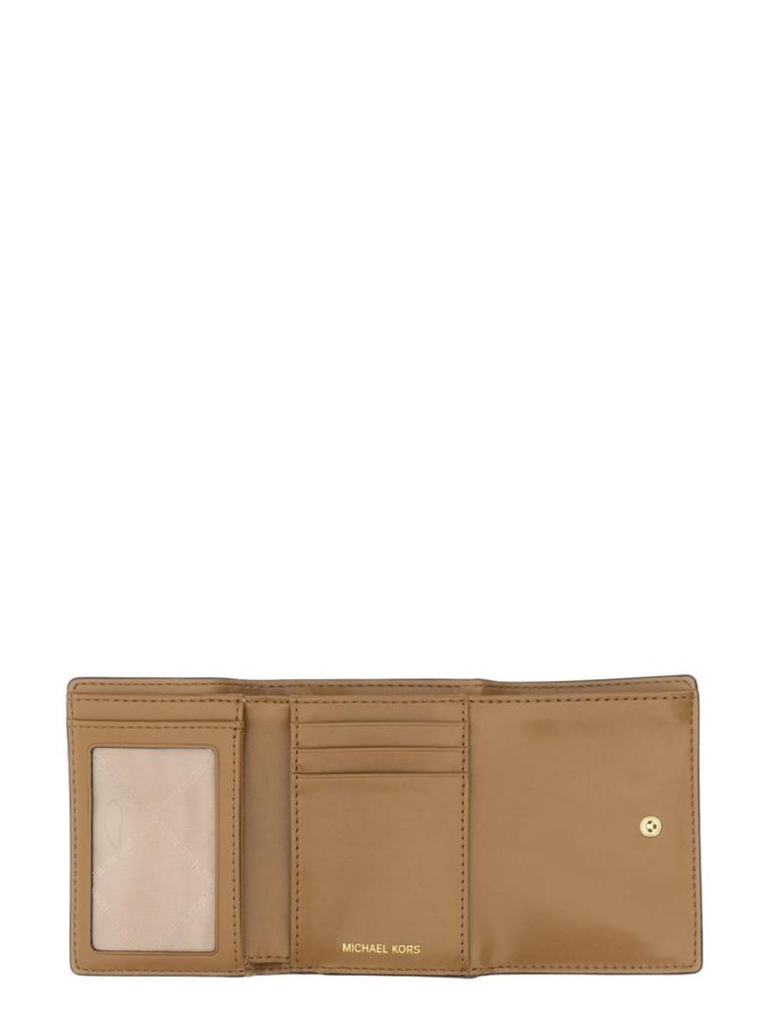 Michael Michael Kors Logo Plaque Trifold Wallet