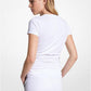 Logo Tape Organic Cotton Ruched T-Shirt
