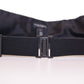 Dolce & Gabbana Black Waist Tuxedo Smoking Belt Cummerbund