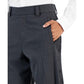 Men's Slim-Fit Dark Grey Suit Trousers