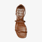 Polly Crocodile Embossed Leather Sandal