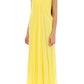 Alexander mcqueen silk chiffon bustier gown