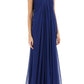 Alexander mcqueen silk chiffon bustier gown